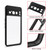Google Pixel 8 Pro Frosted TPU + Transparent PC Phone Case - Black
