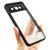 Google Pixel 8 Pro Frosted TPU + Transparent PC Phone Case - Black