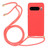 Google Pixel 8 Pro Wheat Straw Material + TPU Protective Case with Lanyard - Red