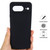 Google Pixel 8 Pure Color Liquid Silicone Shockproof Phone Case - Black