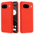 Google Pixel 8 Pure Color Liquid Silicone Shockproof Phone Case - Red