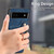 Google Pixel 8 Retro Skin-feel Ring Multi-card RFID Wallet Phone Case - Blue