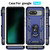 Google Pixel 8 Shockproof TPU + PC Phone Case with Holder - Blue