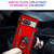 Google Pixel 8 Shockproof TPU + PC Phone Case with Holder - Red