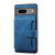 Google Pixel 8 Skin Feel Dream RFID Anti-theft PU Card Bag Phone Case - Peacock Blue