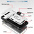 Google Pixel 8 Sliding Camshield TPU + PC Phone Case with Holder - White+Black