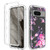 Google Pixel 8 Transparent Painted Phone Case - Pink Flower