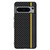 Google Pixel 8 Ultra-thin Carbon Fiber Texture Printing Phone Case - Black Yellow