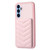 Samsung Galaxy A14 4G / 5G BF26 Wave Pattern Card Bag Holder Phone Case - Pink