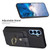 Samsung Galaxy A14 4G / 5G BF27 Metal Ring Card Bag Holder Phone Case - Black