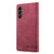 Samsung Galaxy A14 4G / 5G GQUTROBE Skin Feel Anti-theft Brush Horizontal Flip Leather Case with Holder - Wine Red Samsung Galaxy A14 4G / 5G GQUTROBE Skin Feel Anti-theft Brush Horizontal Flip Leather Case with Holder - Wine Red