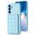 Samsung Galaxy A14 4G / 5G Grid Card Slot Holder Phone Case - Blue Samsung Galaxy A14 4G / 5G Grid Card Slot Holder Phone Case - Blue