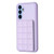 Samsung Galaxy A14 4G / 5G Grid Card Slot Holder Phone Case - Light Purple