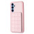 Samsung Galaxy A14 4G / 5G Grid Card Slot Holder Phone Case - Pink