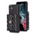 Samsung Galaxy A14 4G / 5G Horizontal Metal Buckle Wallet Rhombic Leather Phone Case - Black