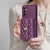 Samsung Galaxy A14 4G / 5G Horizontal Metal Buckle Wallet Rhombic Leather Phone Case - Dark Purple