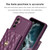 Samsung Galaxy A14 4G / 5G Horizontal Metal Buckle Wallet Rhombic Leather Phone Case - Dark Purple