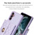 Samsung Galaxy A14 4G / 5G Horizontal Metal Buckle Wallet Rhombic Leather Phone Case - Purple