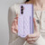 Samsung Galaxy A14 4G / 5G Horizontal Wallet Rhombic Leather Phone Case - Purple
