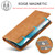 Samsung Galaxy A14 4G / 5G LC.IMEEKE Strong Magnetism Microfiber Leather Phone Case - Brown