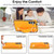 Samsung Galaxy A14 4G / 5G Non-slip Full Coverage Ring PU Phone Case with Wristband - Orange