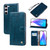 Samsung Galaxy A14 4G / 5G Oil Wax Texture Leather Phone Case - Blue
