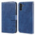 Samsung Galaxy A14 4G / A14 5G Skin Feeling Oil Leather Texture PU + TPU Phone Case - Dark Blue