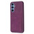 Samsung Galaxy A14 4G/5G BF28 Frosted Card Bag Phone Case with Holder - Dark Purple