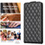 Samsung Galaxy A14 4G/5G Diamond Lattice Vertical Flip Leather Phone Case - Black