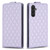 Samsung Galaxy A14 4G/5G Diamond Lattice Vertical Flip Leather Phone Case - Purple