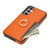 Samsung Galaxy A14 4G/5G Ring Card Litchi Leather Back Phone Case - Orange