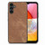 Samsung Galaxy A14 4G/5G Vintage Leather PC Back Cover Phone Case - Brown