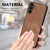 Samsung Galaxy A14 4G/5G Vintage Leather PC Back Cover Phone Case - Brown