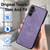 Samsung Galaxy A14 4G/5G Vintage Leather PC Back Cover Phone Case - Purple