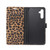 Samsung Galaxy A14 5G / 4G Leopard Pattern Flip Leather Phone Case - Yellow