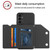 Samsung Galaxy A14 5G / 4G Skin Feel PU + TPU + PC Card Slots Phone Case - Black