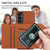 Samsung Galaxy A14 5G / 4G Skin Feel PU + TPU + PC Card Slots Phone Case - Brown