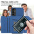 Samsung Galaxy A14 5G / 4G Skin Feel PU + TPU + PC Card Slots Phone Case - Royal Blue