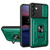 Samsung Galaxy A14 5G / 4G Sliding Camshield TPU+PC Phone Case with Card Slot - Dark Green