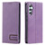 Samsung Galaxy A14 5G / 4G TTUDRCH RFID Retro Texture Magnetic Leather Phone Case - Purple