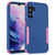 Samsung Galaxy A14 5G / A14 4G TPU + PC Shockproof Protective Phone Case - Royal Blue + Pink