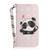 Samsung Galaxy A14 5G 3D Colored Horizontal Flip Leather Phone Case - Heart Panda