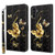 Samsung Galaxy A14 5G 3D Painted Leather Phone Case - Golden Swallow Butterfly