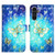 Samsung Galaxy A14 5G 3D Painting Horizontal Flip Leather Phone Case - Golden Butterfly