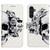 Samsung Galaxy A14 5G 3D Painting Horizontal Flip Leather Phone Case - Skull