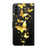 Samsung Galaxy A14 5G 3D Painting Pattern TPU + PU Phone Case - Gold Butterfly