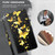 Samsung Galaxy A14 5G 3D Painting Pattern TPU + PU Phone Case - Gold Butterfly