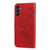 Samsung Galaxy A14 5G 7-petal Flowers Embossing Leather Phone Case - Red