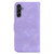 Samsung Galaxy A14 5G 7-shaped Embossed Leather Phone Case - Purple