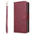 Samsung Galaxy A14 5G 9 Card Slots Zipper Wallet Bag Leather Phone Case - Wine Red